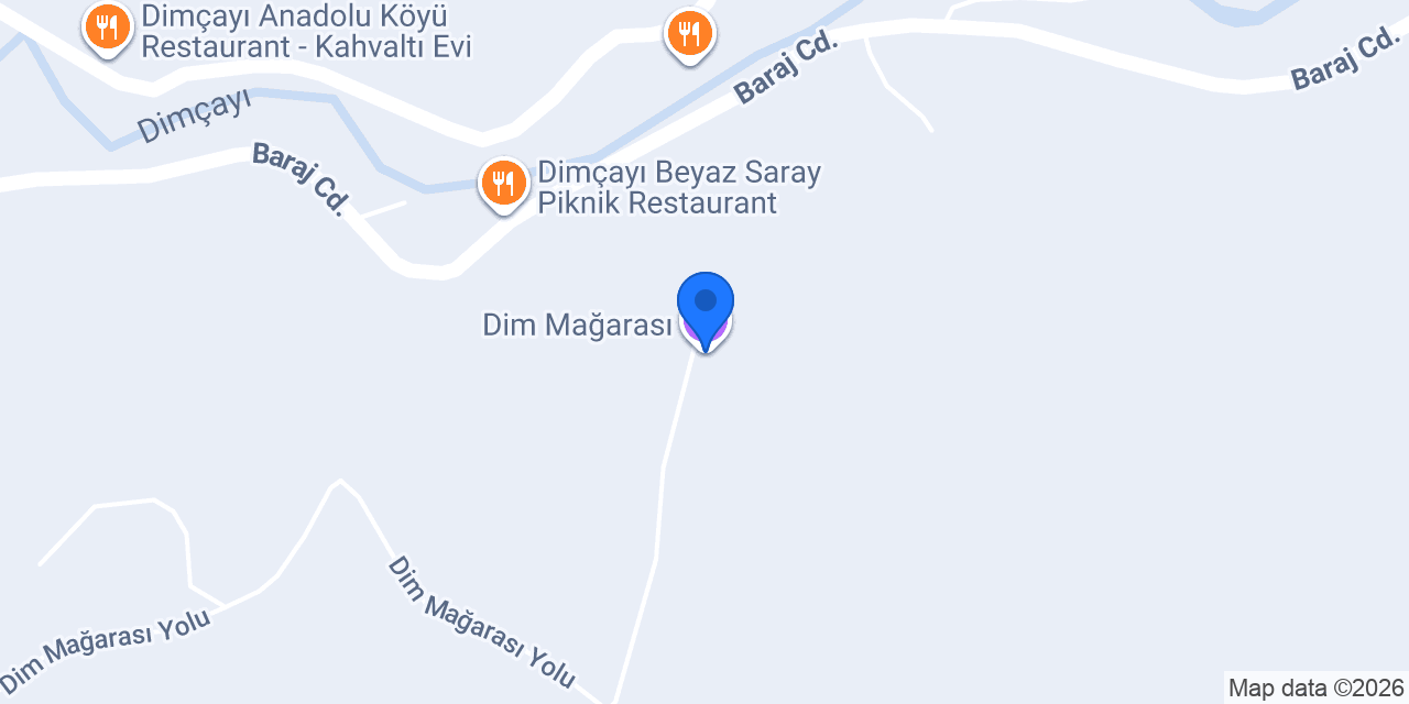 Dim Mağarası konumu