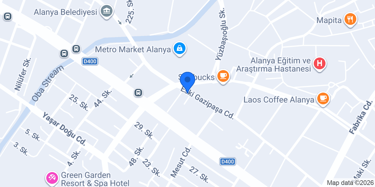 Çikolata Evim Alanya Oba konumu