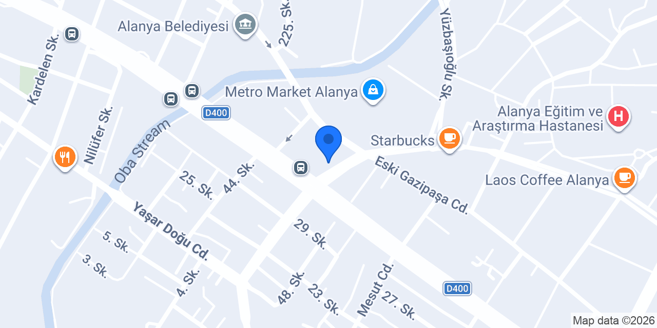 Gençtürk Mobilya konumu