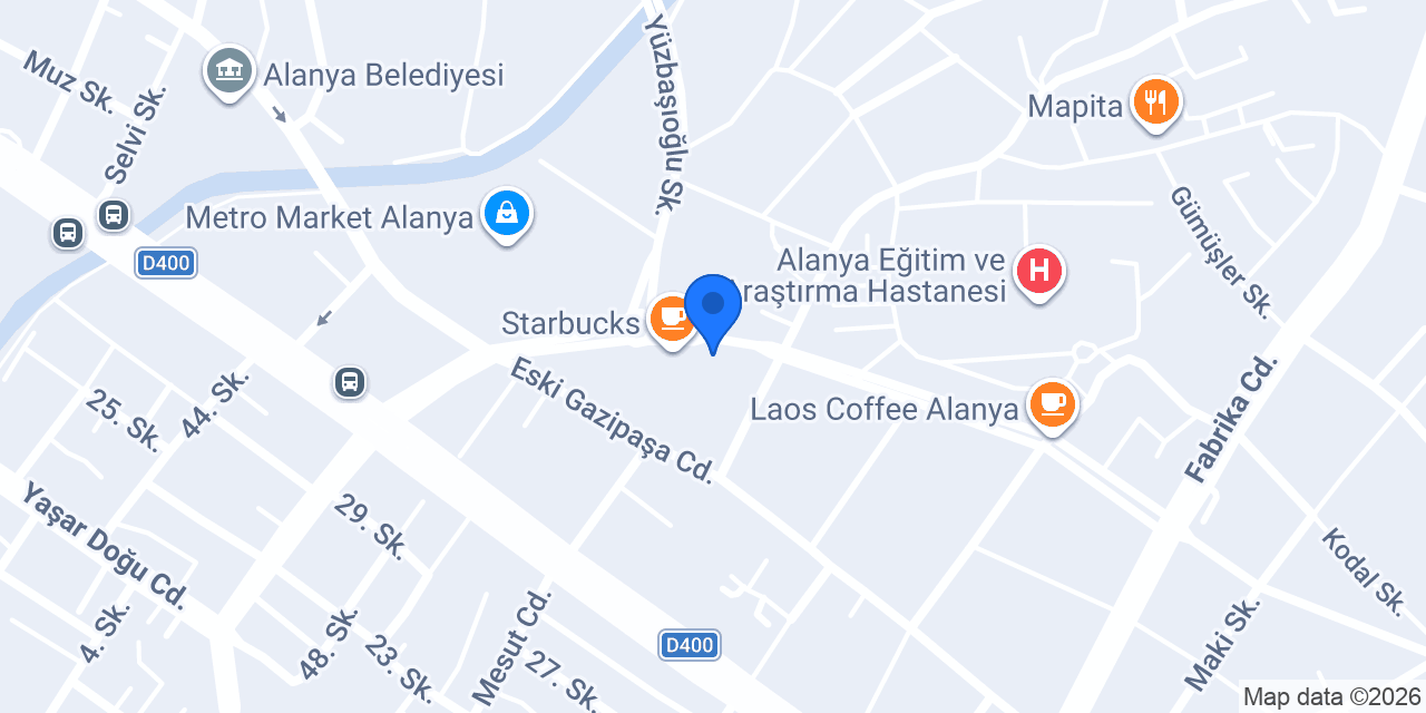 Mama's Burger Alanya Oba konumu