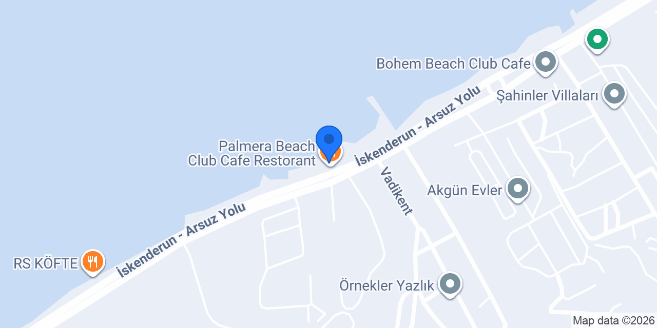 Palmera Beach Club Cafe Restorant konumu
