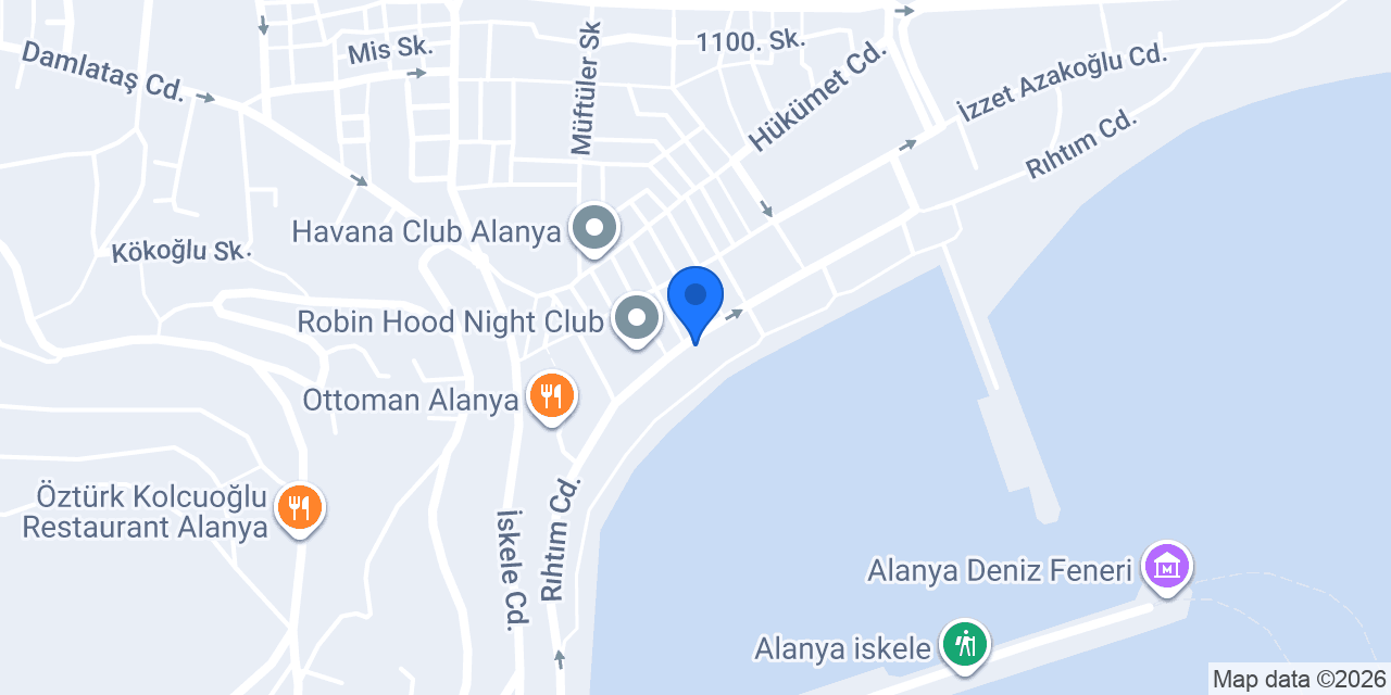Manima Restaurant restaurant cafe bar alanya konumu