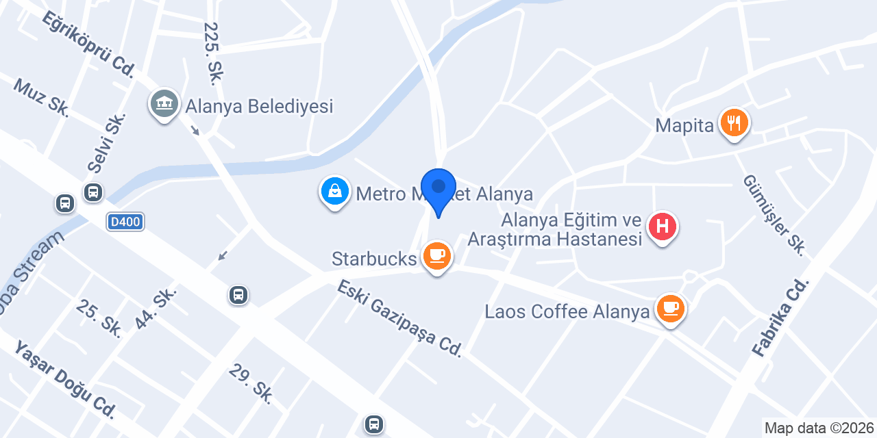 Romm Coffee Alanya konumu