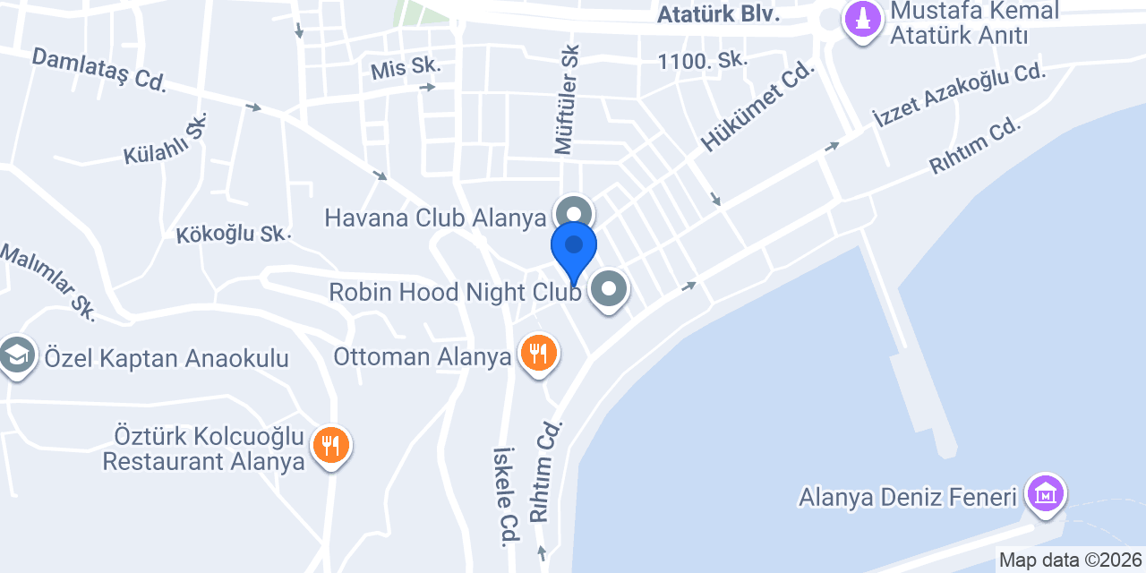 1st. BAR Alanya konumu