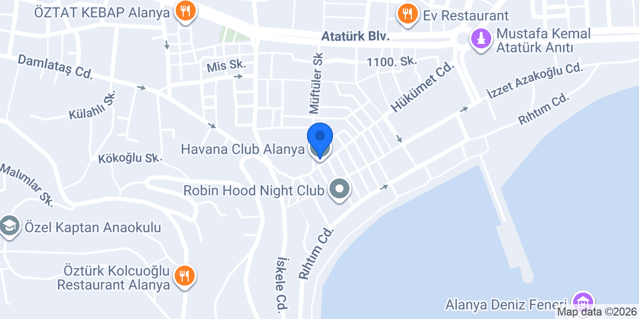 Tuana Optik Alanya konumu