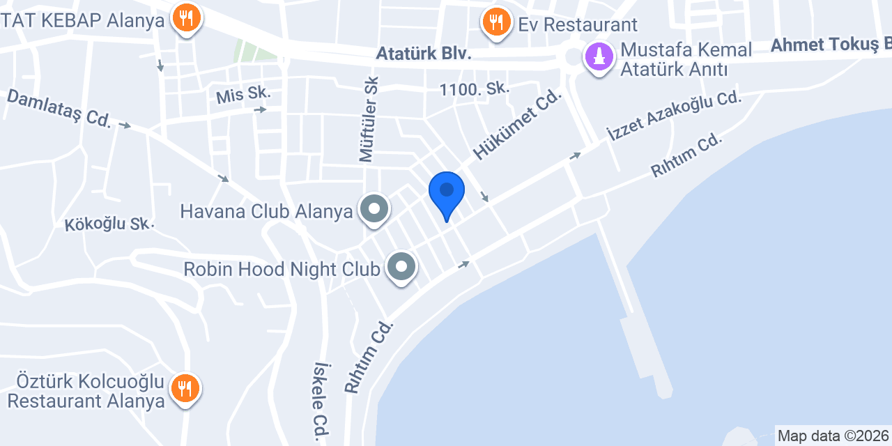 Spy Bar Alanya konumu