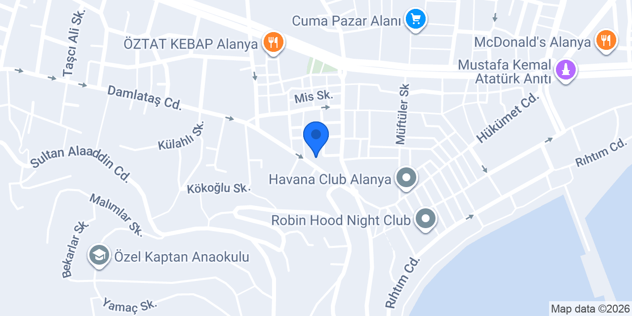 Alanya Matbaası konumu