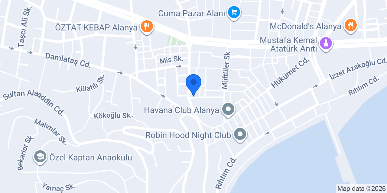 alanya aktar konumu