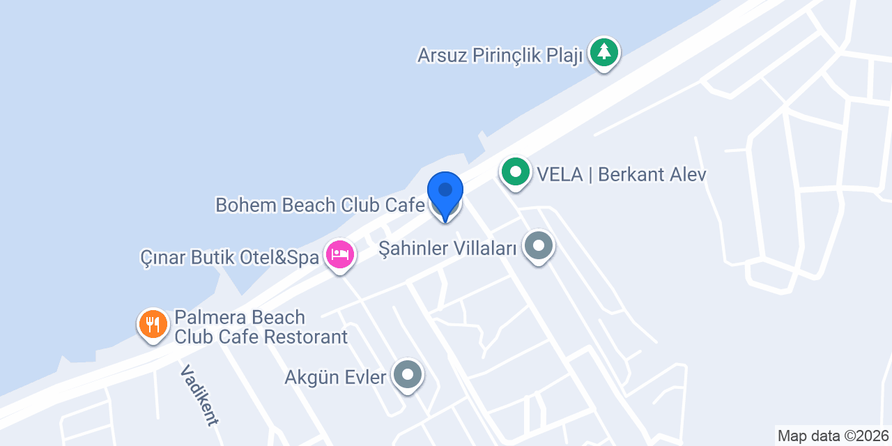 Bohem Beach Club Cafe konumu