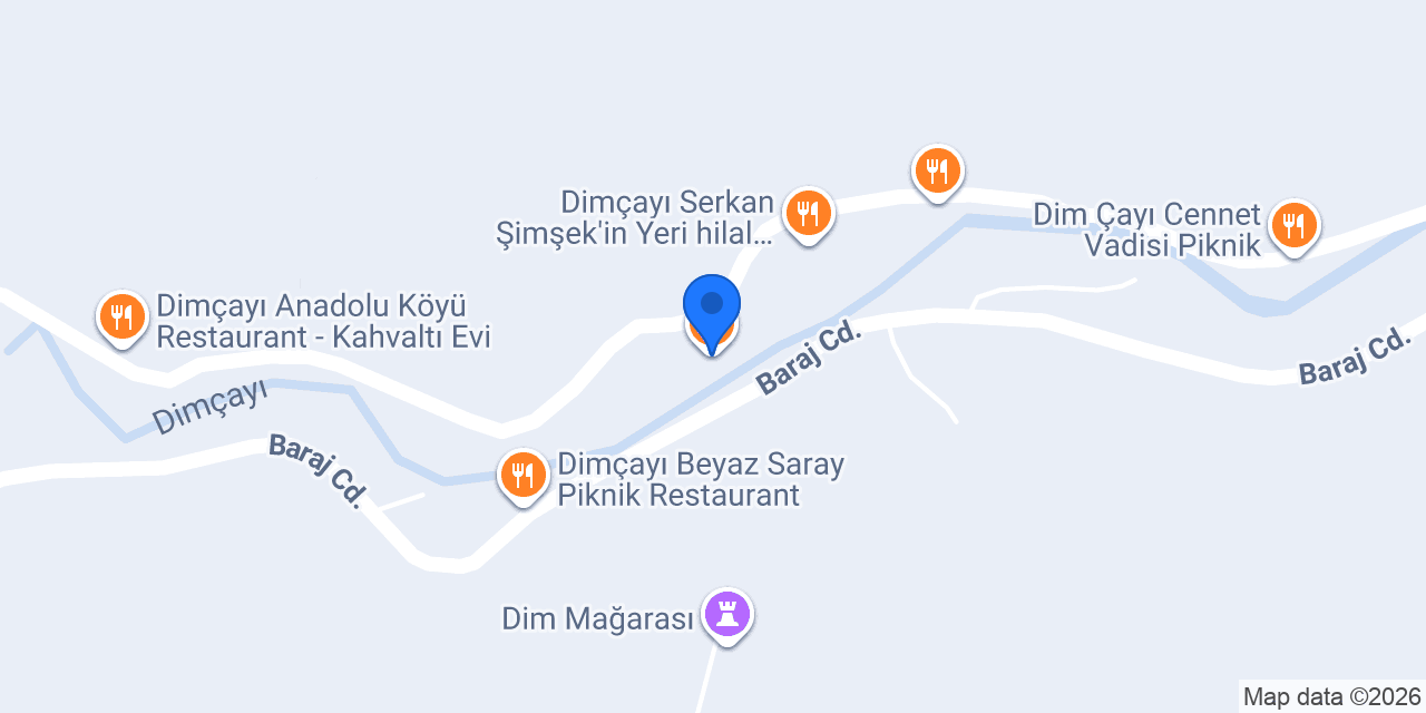 Dimçayı Rüya Park Restaurant Alabalık Çiftliği konumu