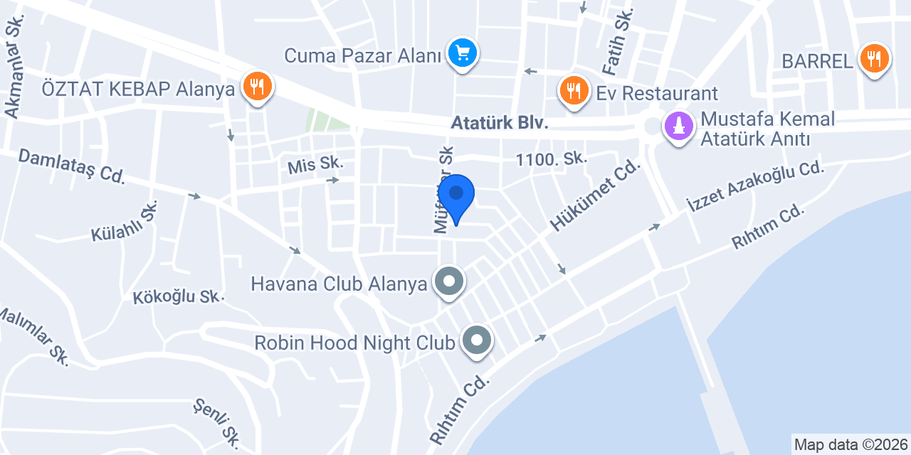 Luxury Tailor Alanya - Bespoke & Maßschneider konumu