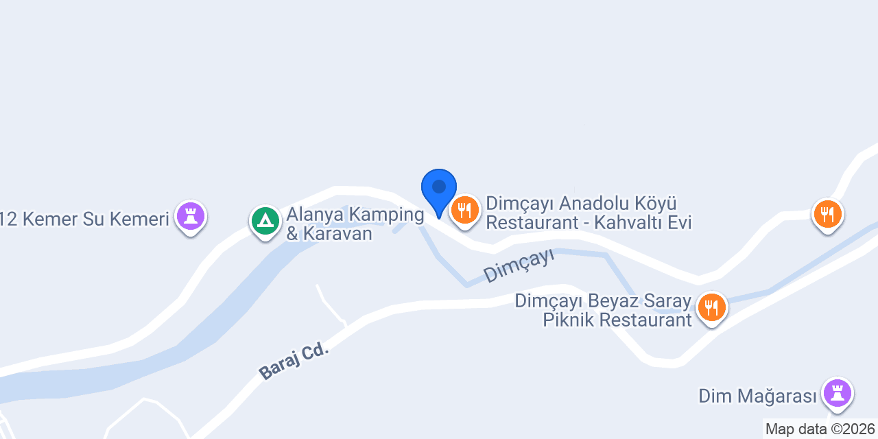 Dim Çayı Piknik Yeri konumu
