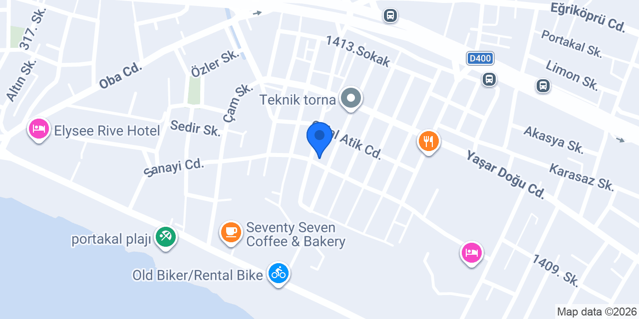 Alanya oto Anahtar & Çilingir konumu