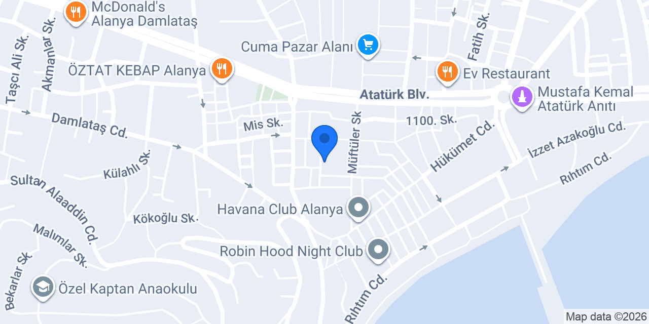 Alanya Psk. Dan. Kevser Aydın konumu