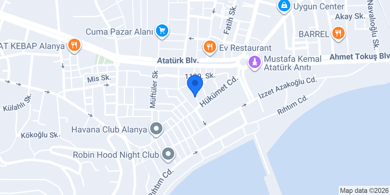 Alanya Elit Stand konumu
