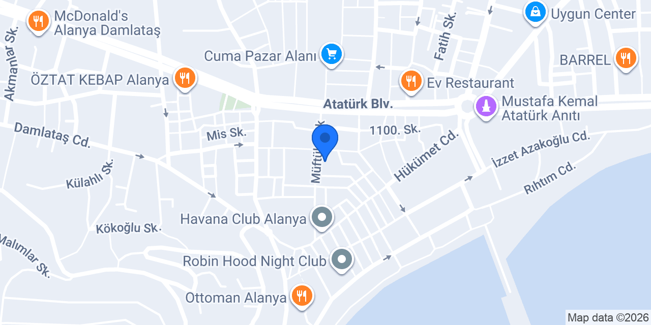 Alanya Erotic Shop konumu