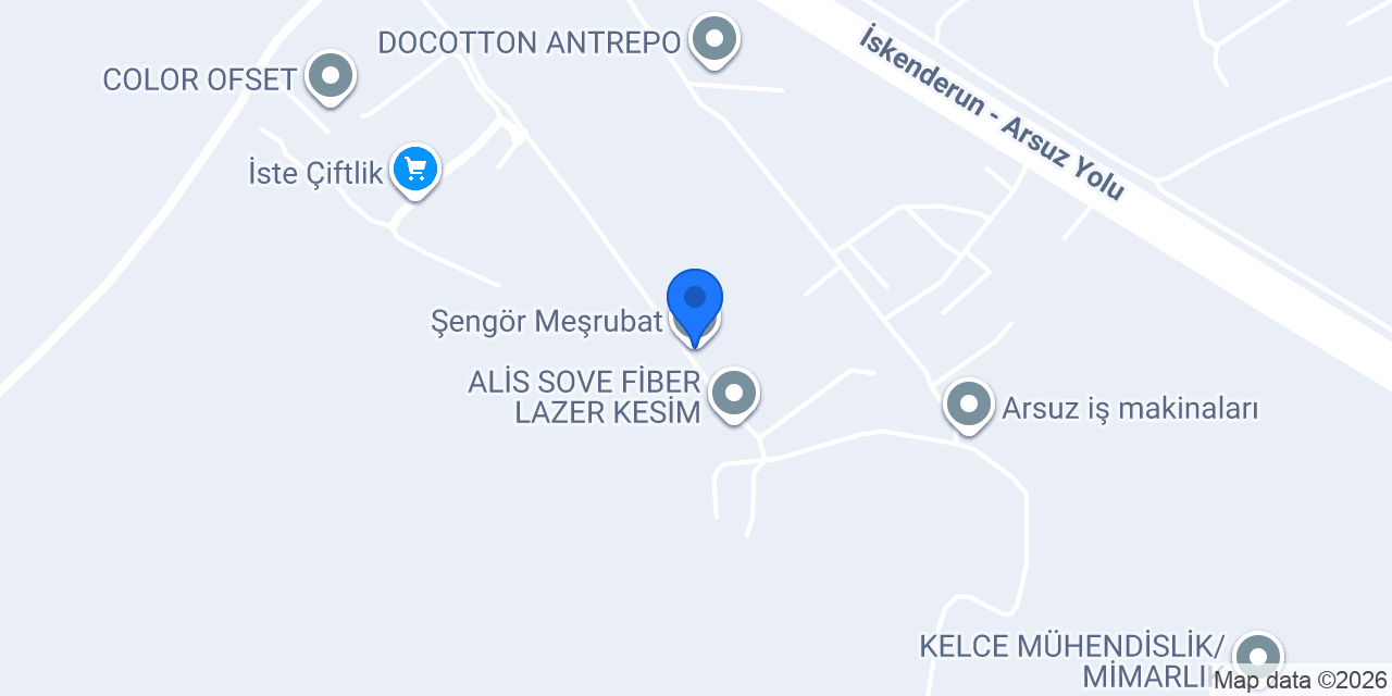 Şengör Meşrubat konumu
