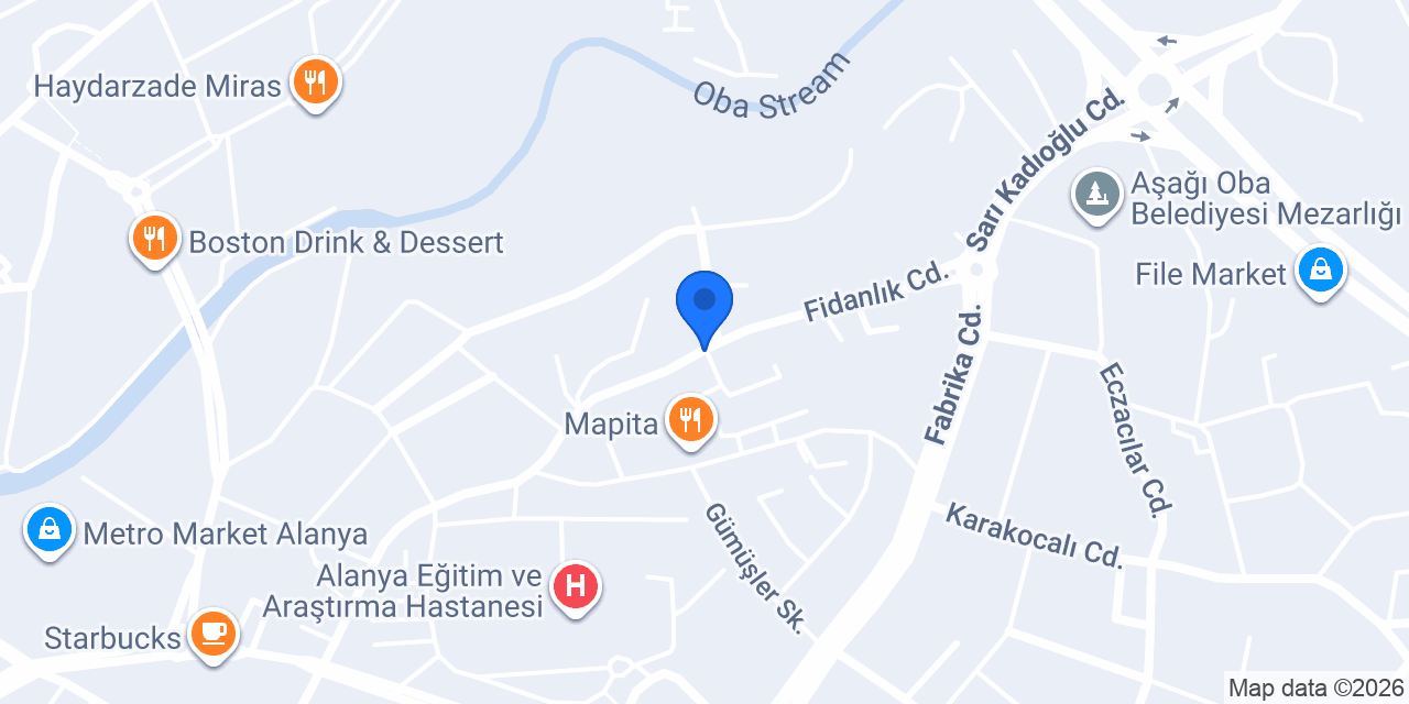 EKLERİSTAN OBA konumu