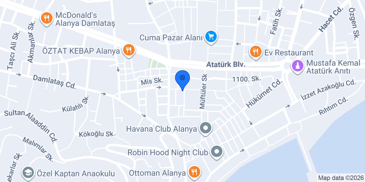 Ahmet Silver Shop konumu