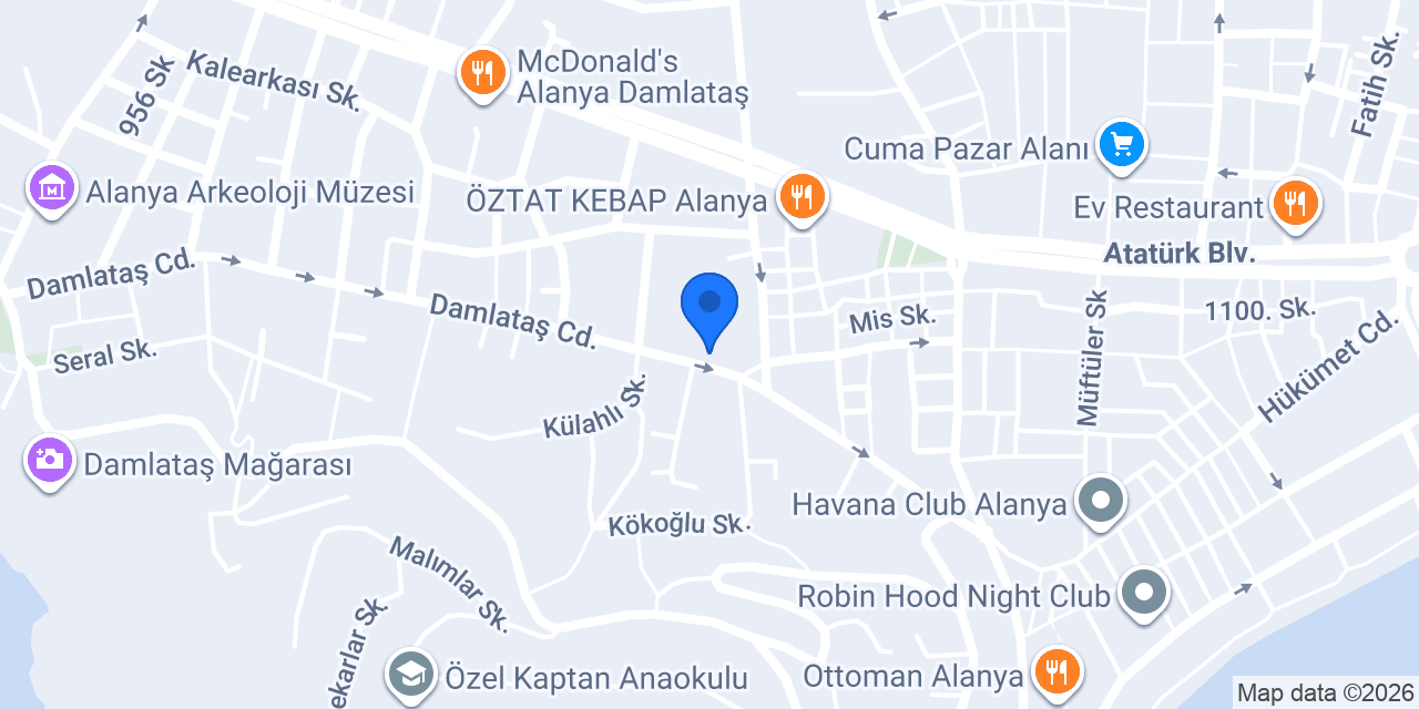 Dürümcü Hasan Usta | Alanya Restaurant konumu