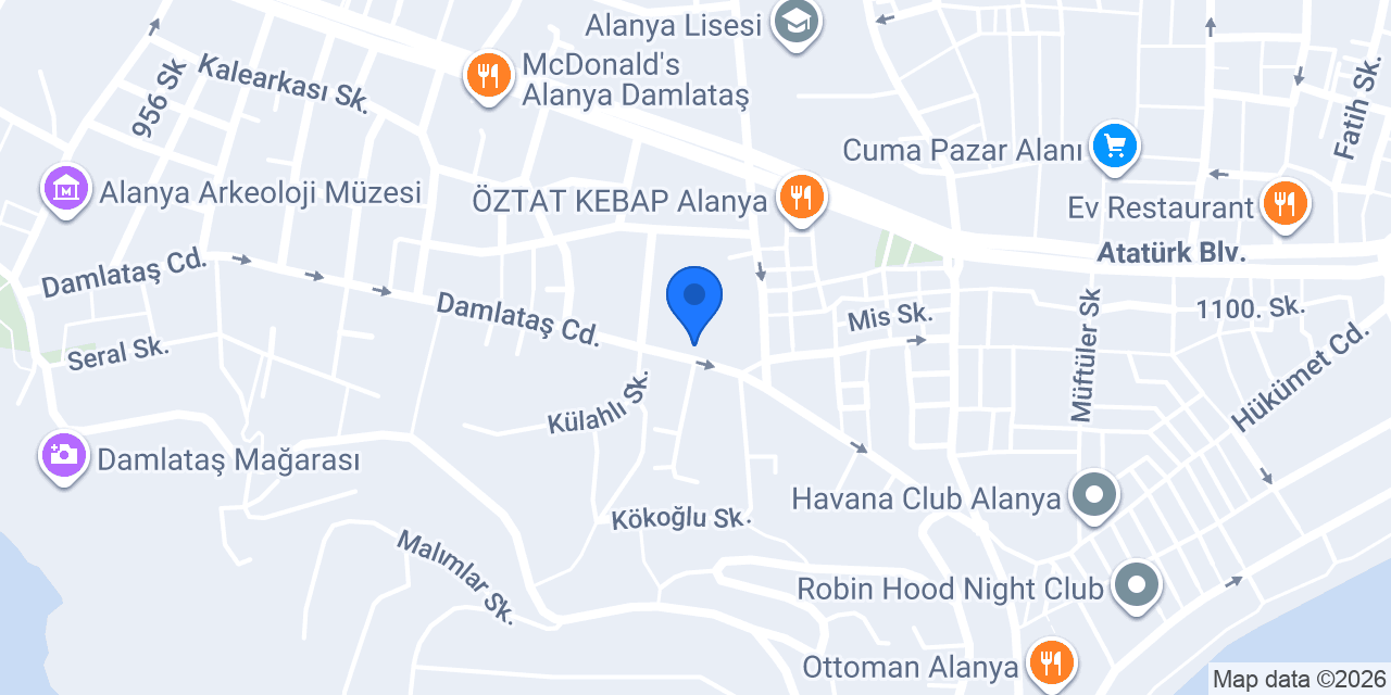 Hotel Alanya konumu