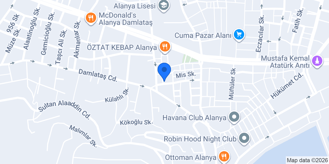 Heptat Döner konumu