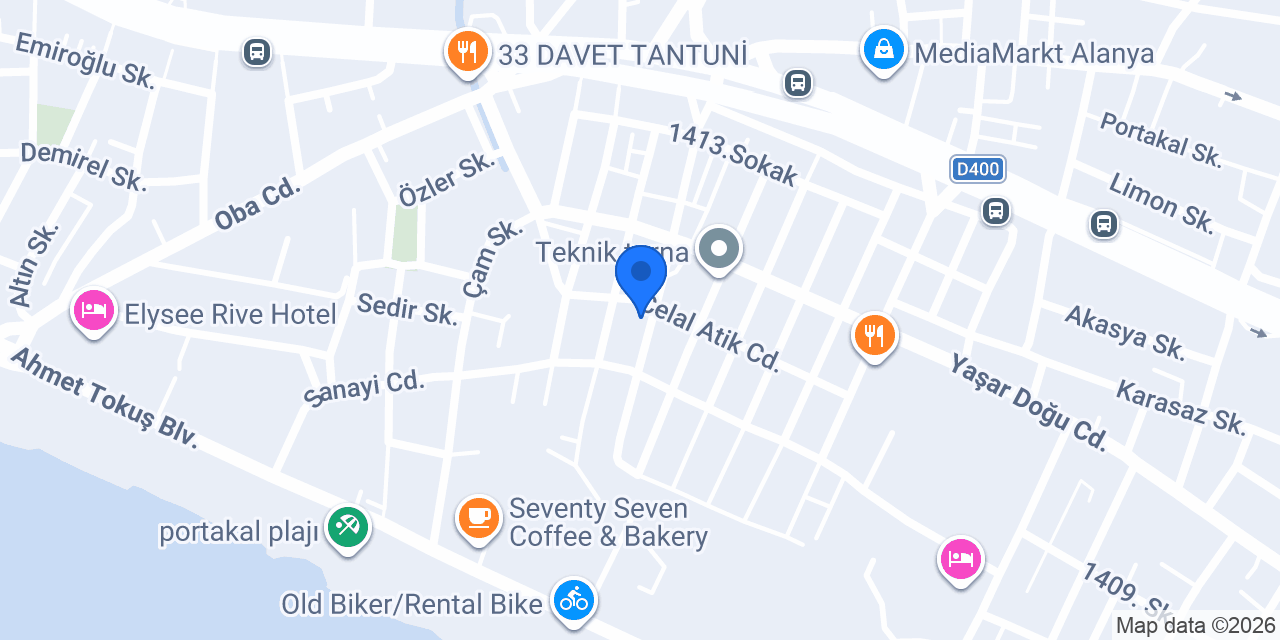 Çetiner Oto Döşeme konumu