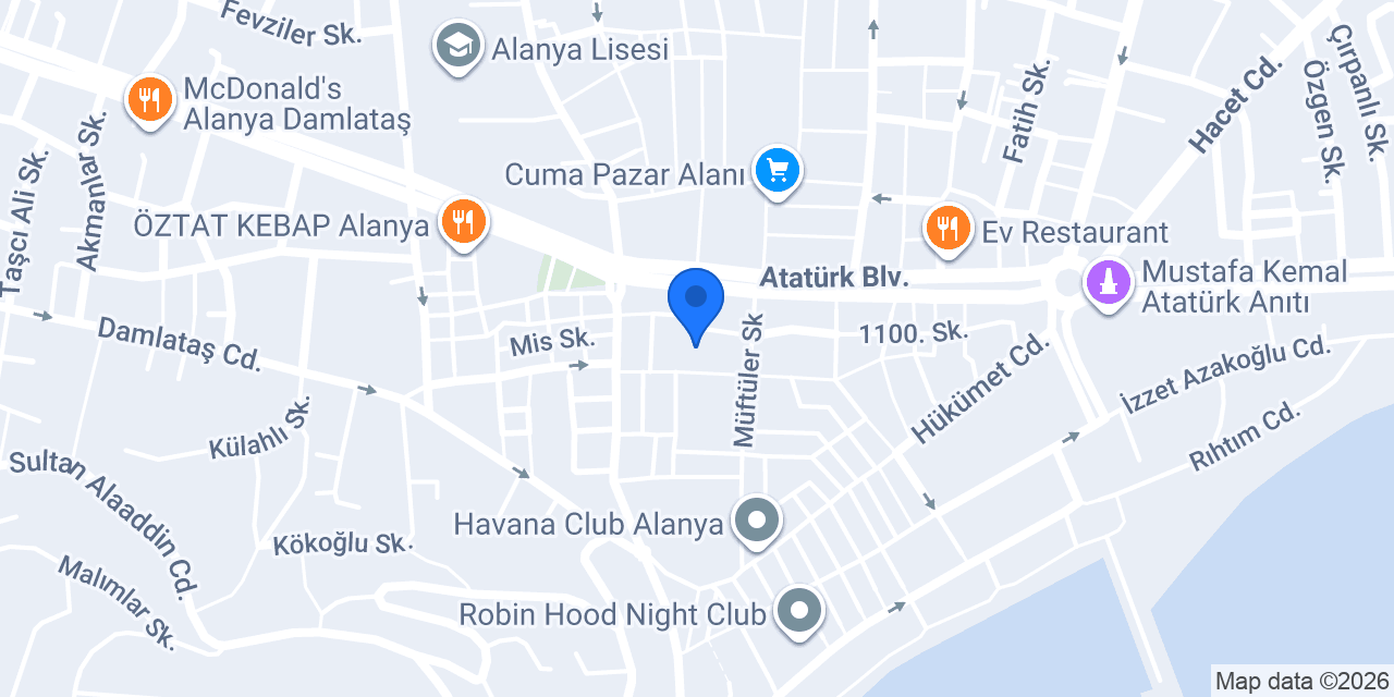 Özel Akdeniz Hedef Yabancı Dil Kursu konumu