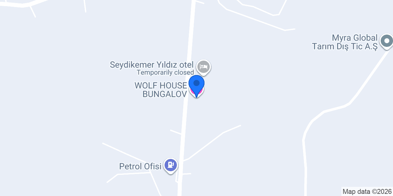 WOLF HOUSE BUNGALOV konumu