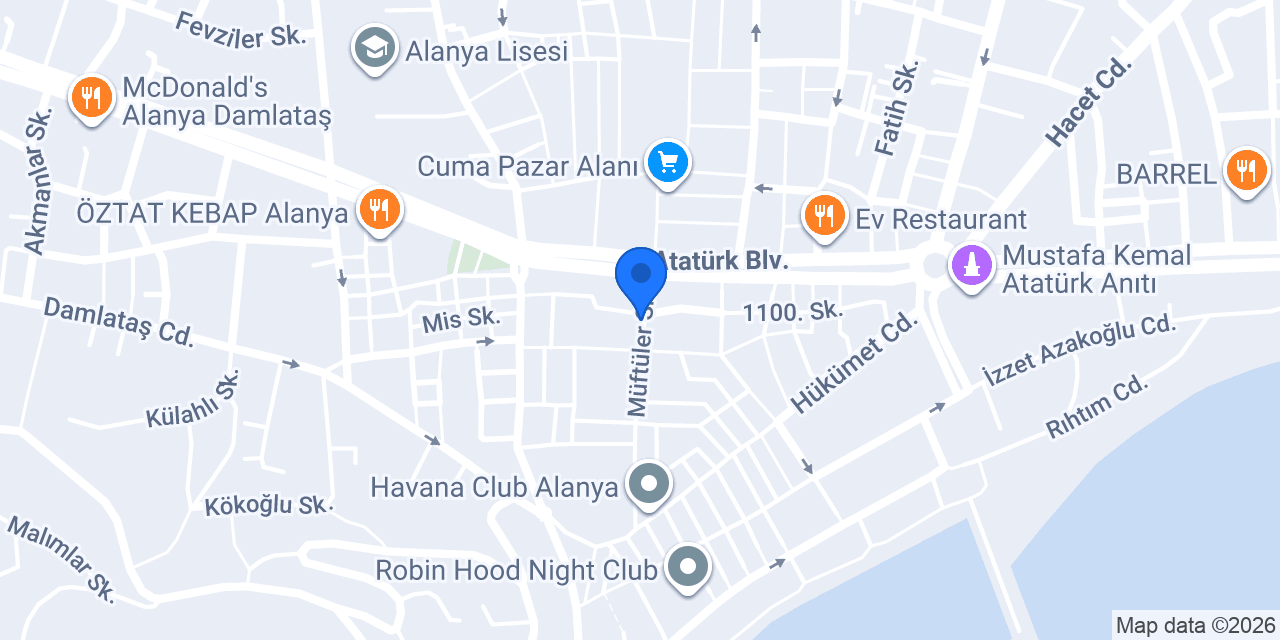 Alanya grand bazaar konumu