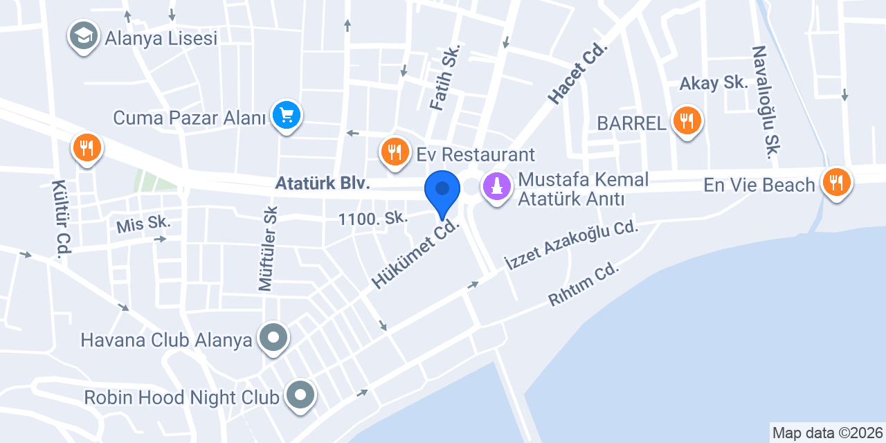 Pure Black Coffee, Alanya konumu