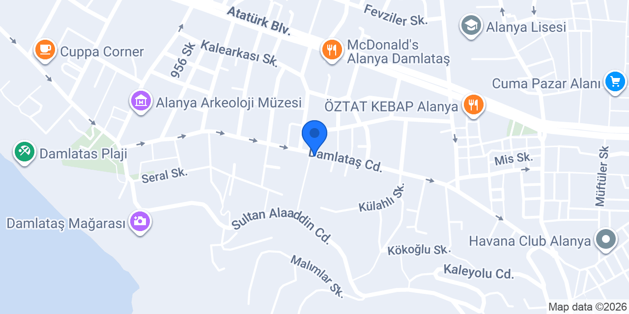 Cozy Alanya konumu