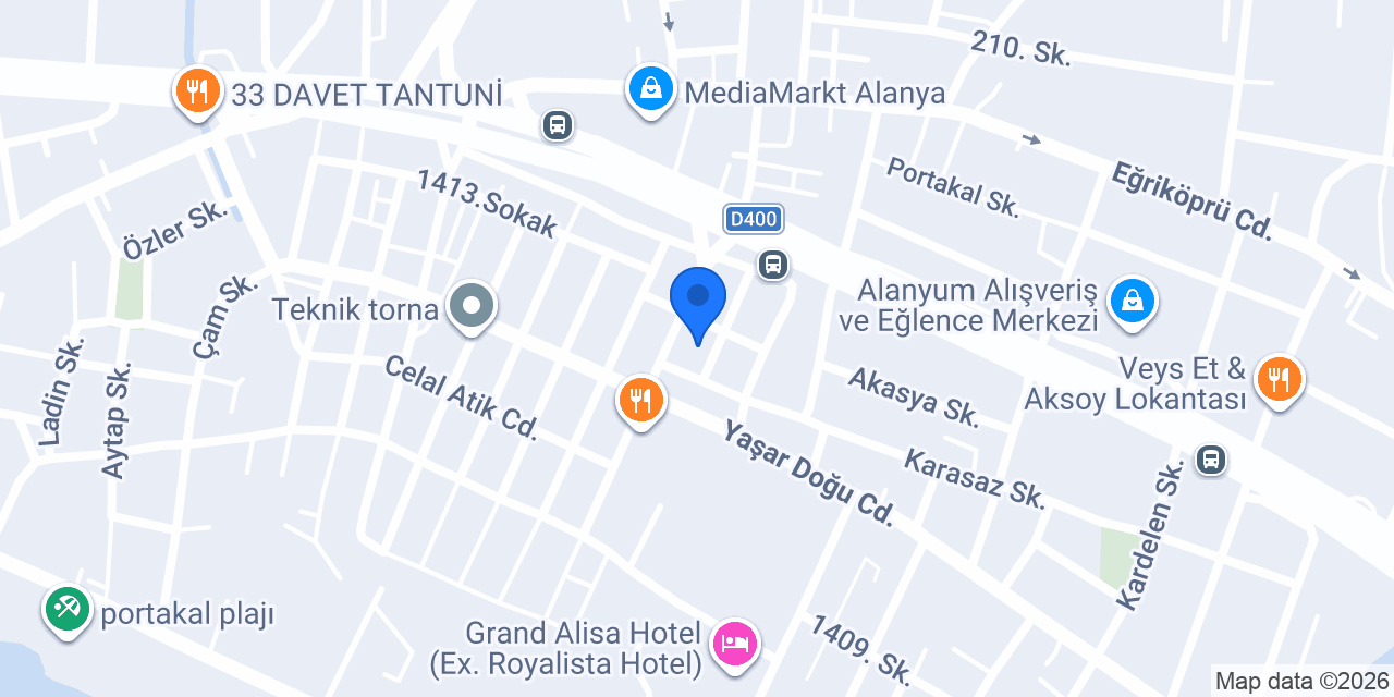 Çelik Metal konumu
