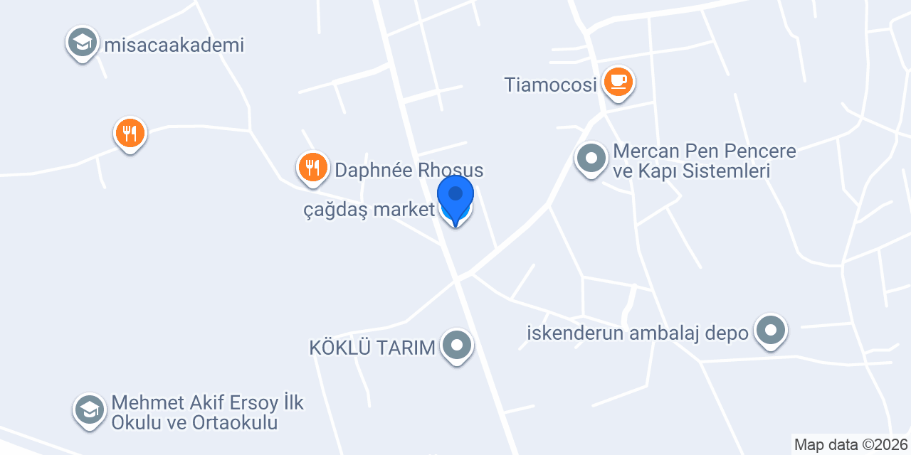 çağdaş market konumu