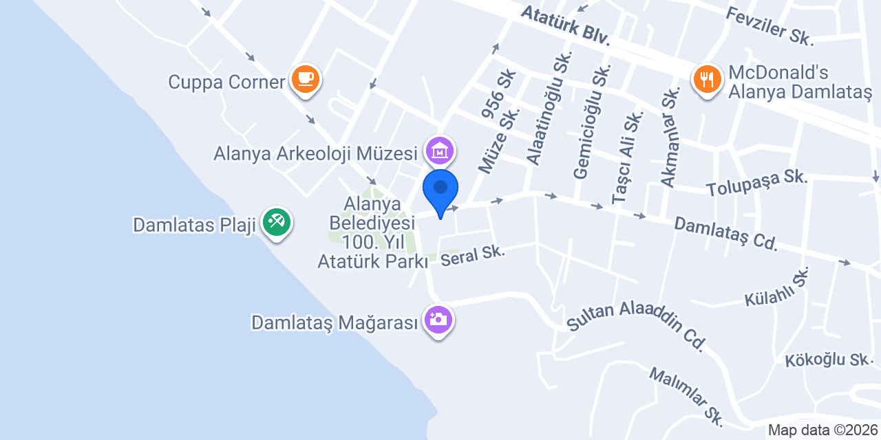 Sherlock Holmes Restaurant Cafe Bar Alanya Turkey konumu