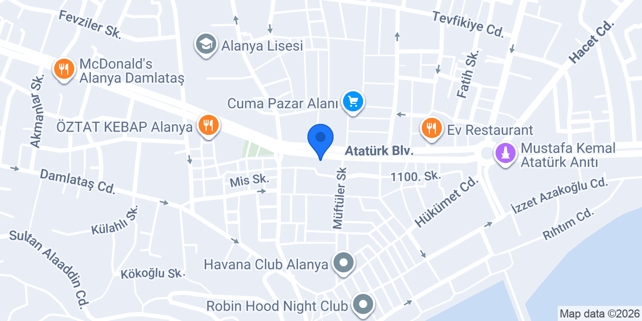Diş hekimi Işık Erdoğdu konumu