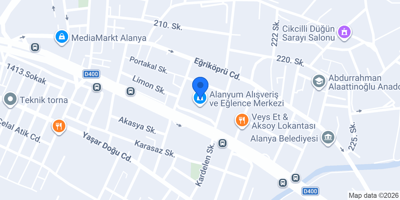 D Diamond Alanya konumu