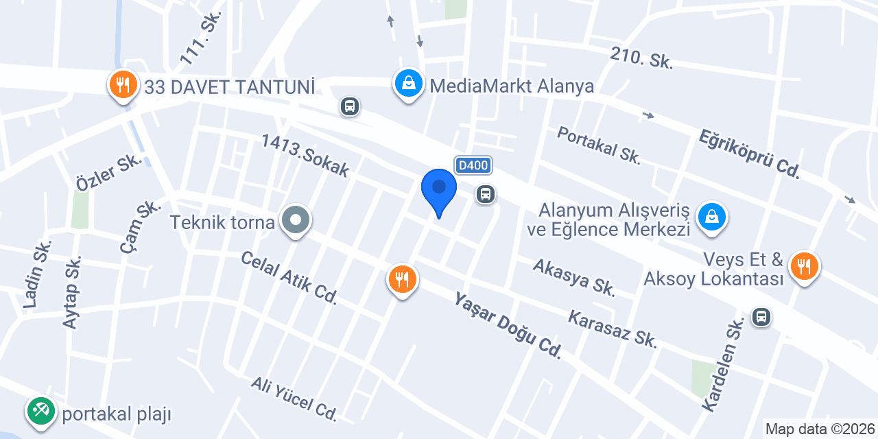 Efor Oto Servis konumu