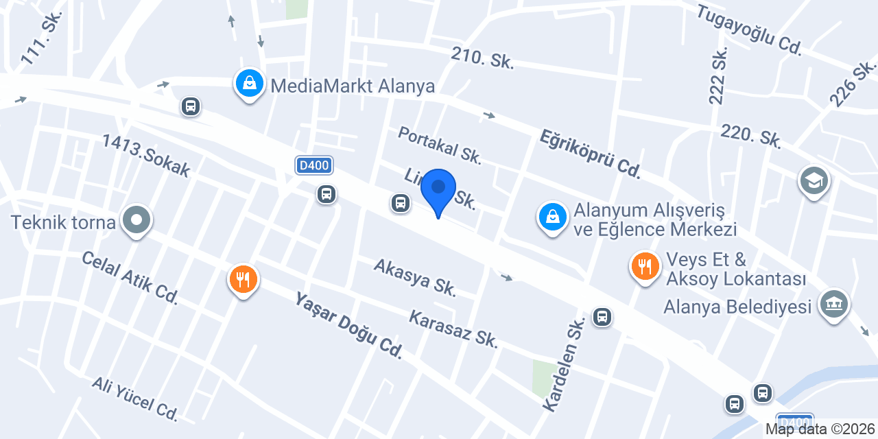 Öztaş oto Lastik konumu
