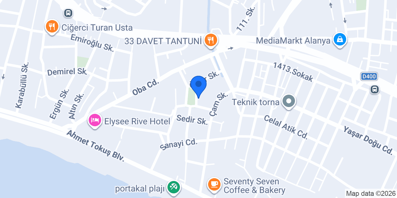 Almera Park Apart Otel konumu
