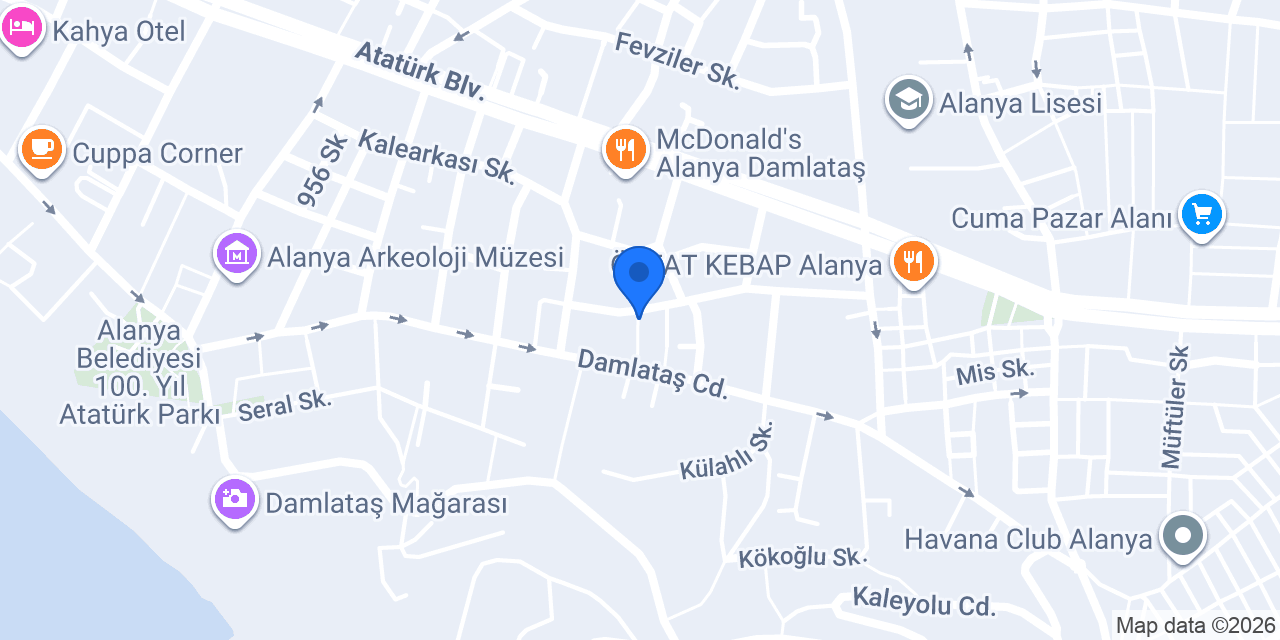 Tayfun Pansiyon konumu