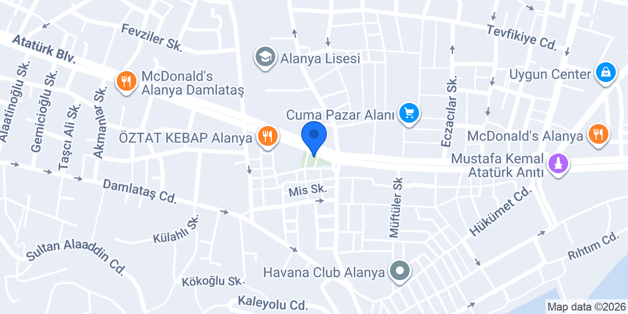 Diş Hekimi Arzu Elif Çelik - Tezak Diş Kliniği konumu