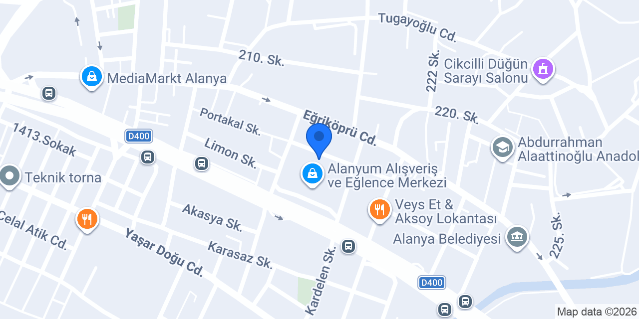 Cem Auto Wash Alanya konumu