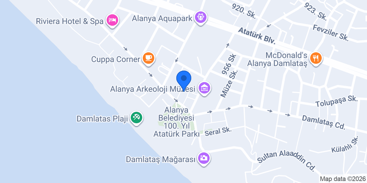 Alanya Sunway Hotel konumu