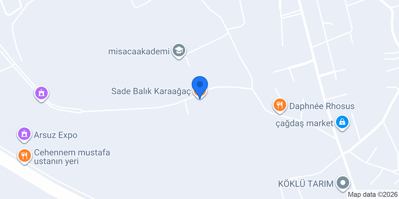 Sade Balık Karaağaç konumu