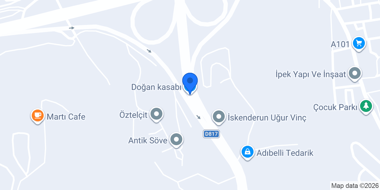 Doğan kasabı konumu