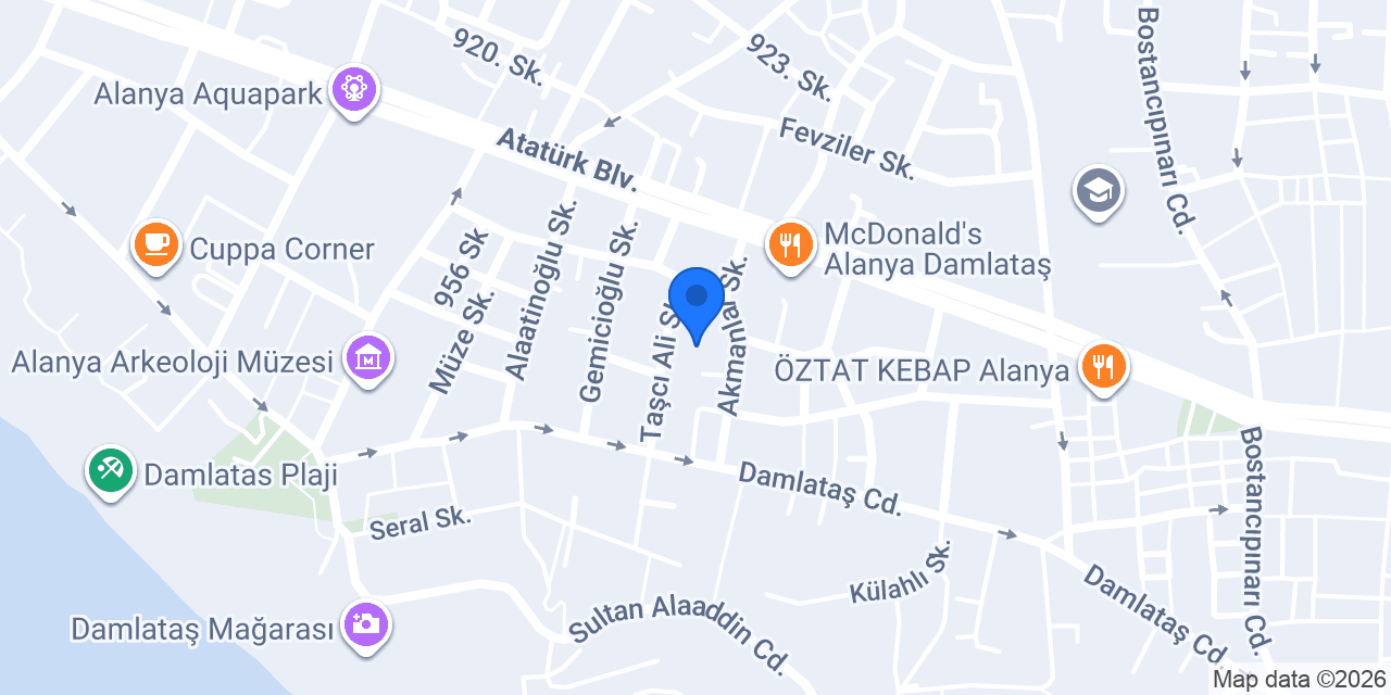 Alanya Zigana Transfer konumu