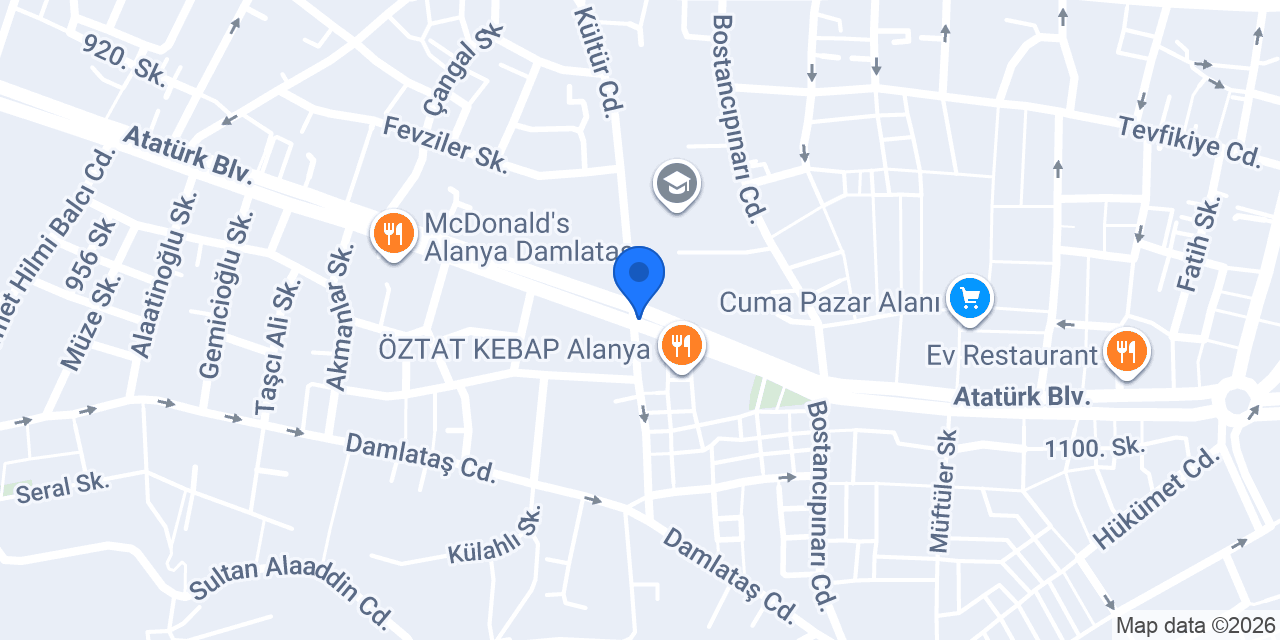 Alanya Acil Kurye konumu