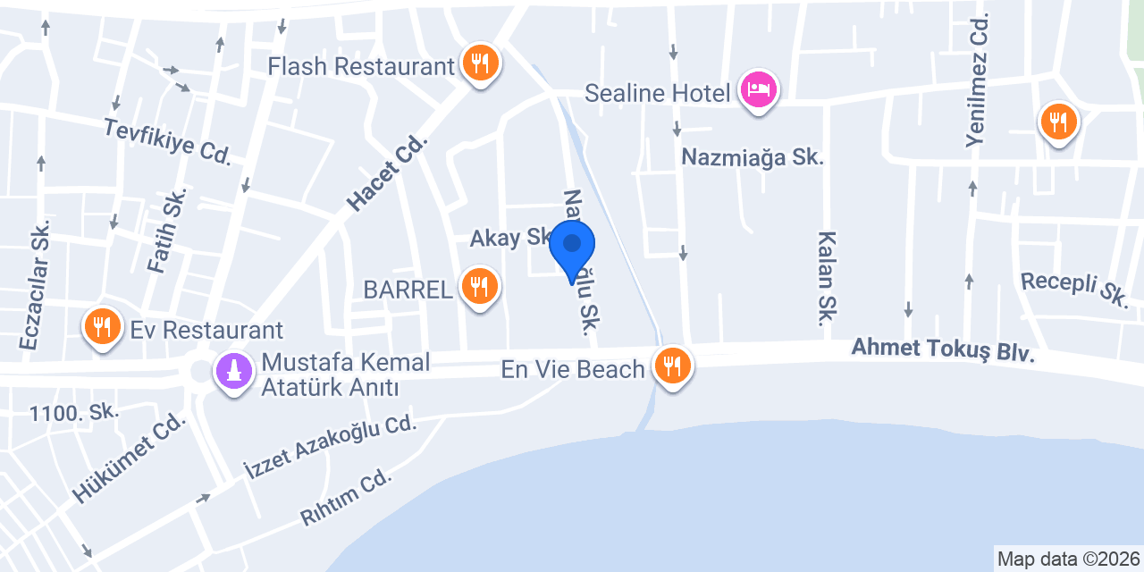 As Venüs Hotel Alanya konumu