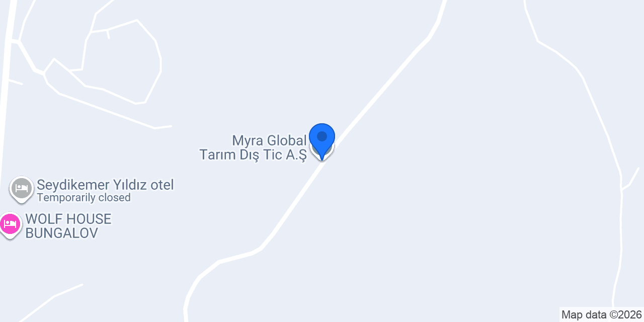 Myra Global Tarım Dış Tic A.Ş. konumu